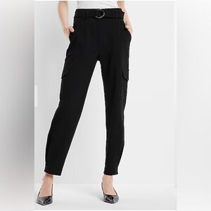 Express High Waisted Belted Cargo Pant - Size 10L